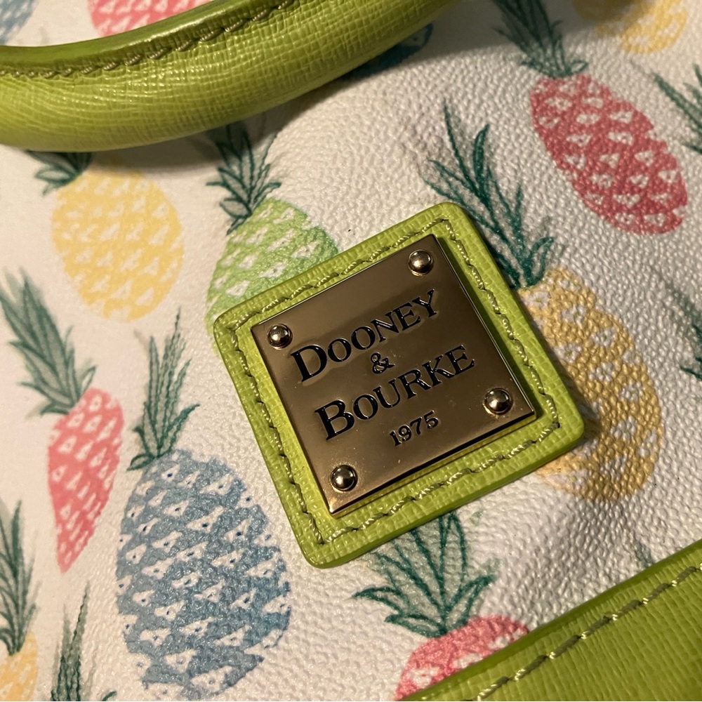 Dooney & Bourke Pineapple Satchel - Picture 3 of 5